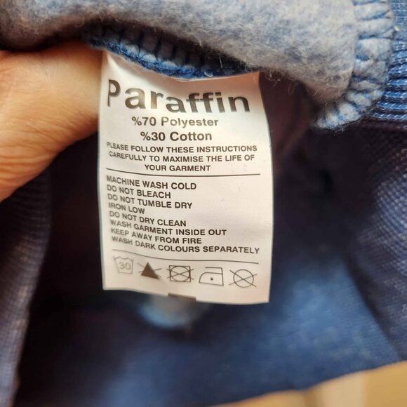 [M] NEW "Paraffin" Full-Zip Hoodie Cardigan size‎ Medium with Pockets - Picture 5 of 6